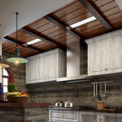 美式鄉(xiāng)村臥室鋁扣板吊頂-臥室裝不裝吊頂呢